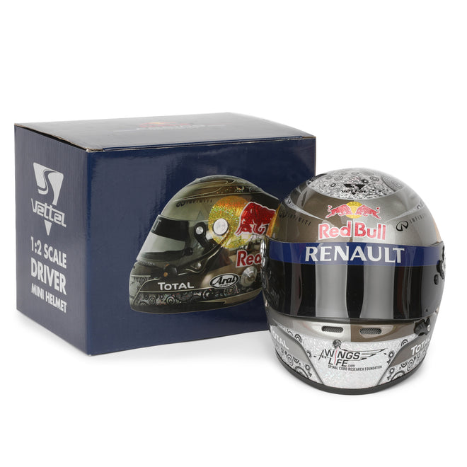 LOT 601 - Sebastian Vettel 2010 Abu Dhabi 1:2 Signed Helmet