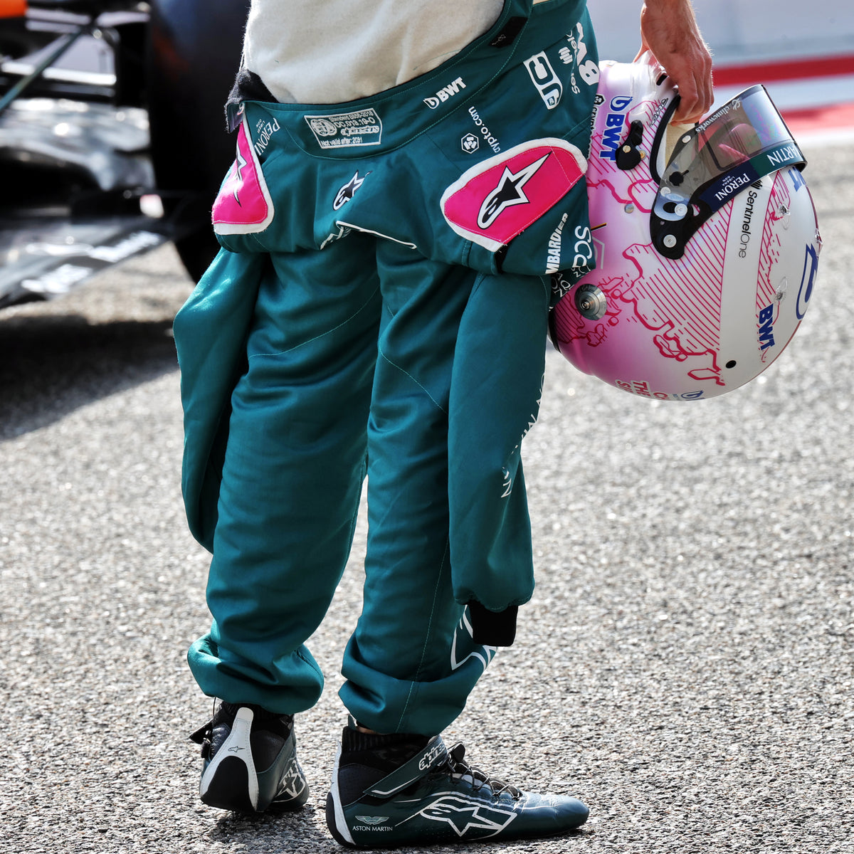 The Austin Auction LOT 073 - Sebastian Vettel 2021 Race Worn Boots - French GP