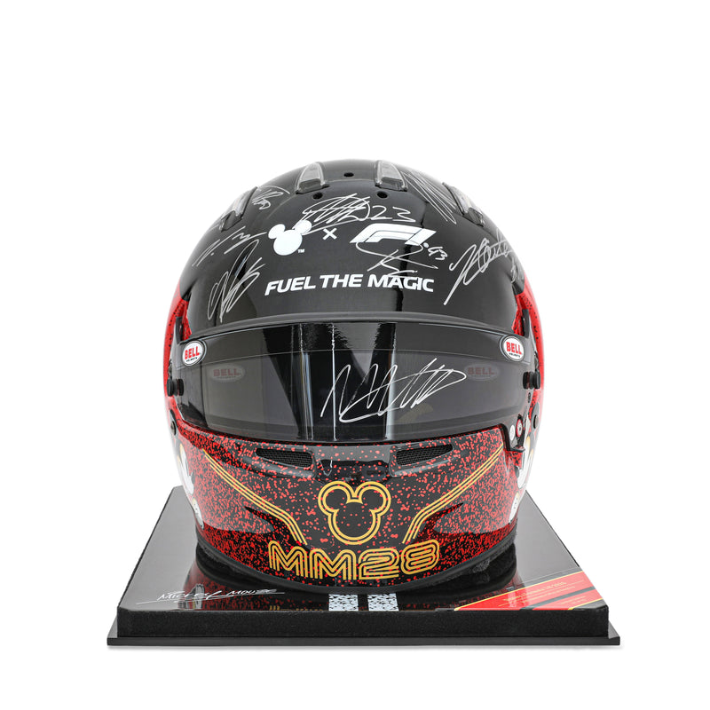 Disney x Formula 1 Fuel the Magic 2026 helmet authentic motorsport collectible featuring iconic Disney racing style