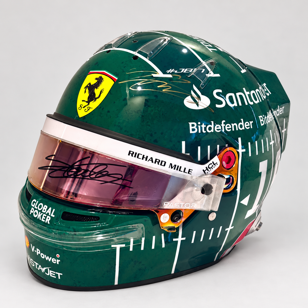 The Austin Auction LOT 026 - Charles Leclerc Signed 2023 Scuderia Ferrari Race Spare Helmet – United States GP