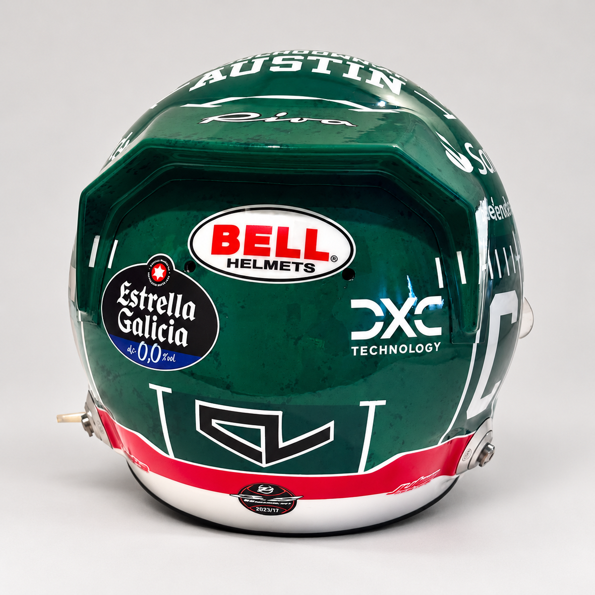 The Austin Auction LOT 026 - Charles Leclerc Signed 2023 Scuderia Ferrari Race Spare Helmet – United States GP