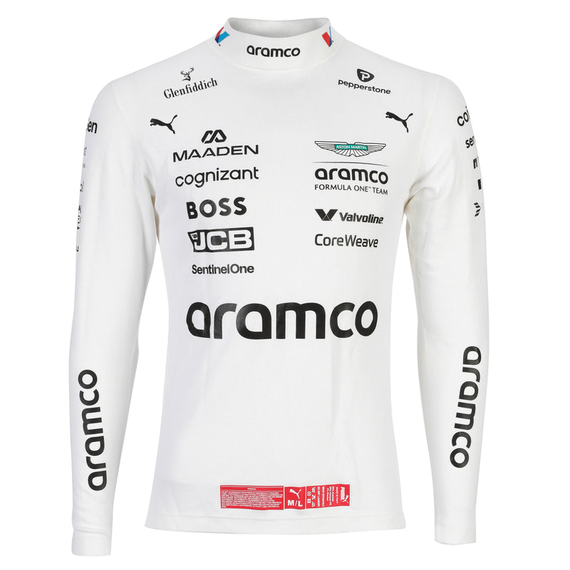 Stoffel Vandoorne 2025 un-signed un-used Aston Martin Aramco F1 Team Nomex from the Brazil Grand Prix