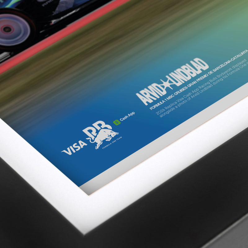 Arvid Lindblad 2026 Visa Cash App Racing Bulls F1 Team Replica Bodywork & Photo - FC Livery Edition