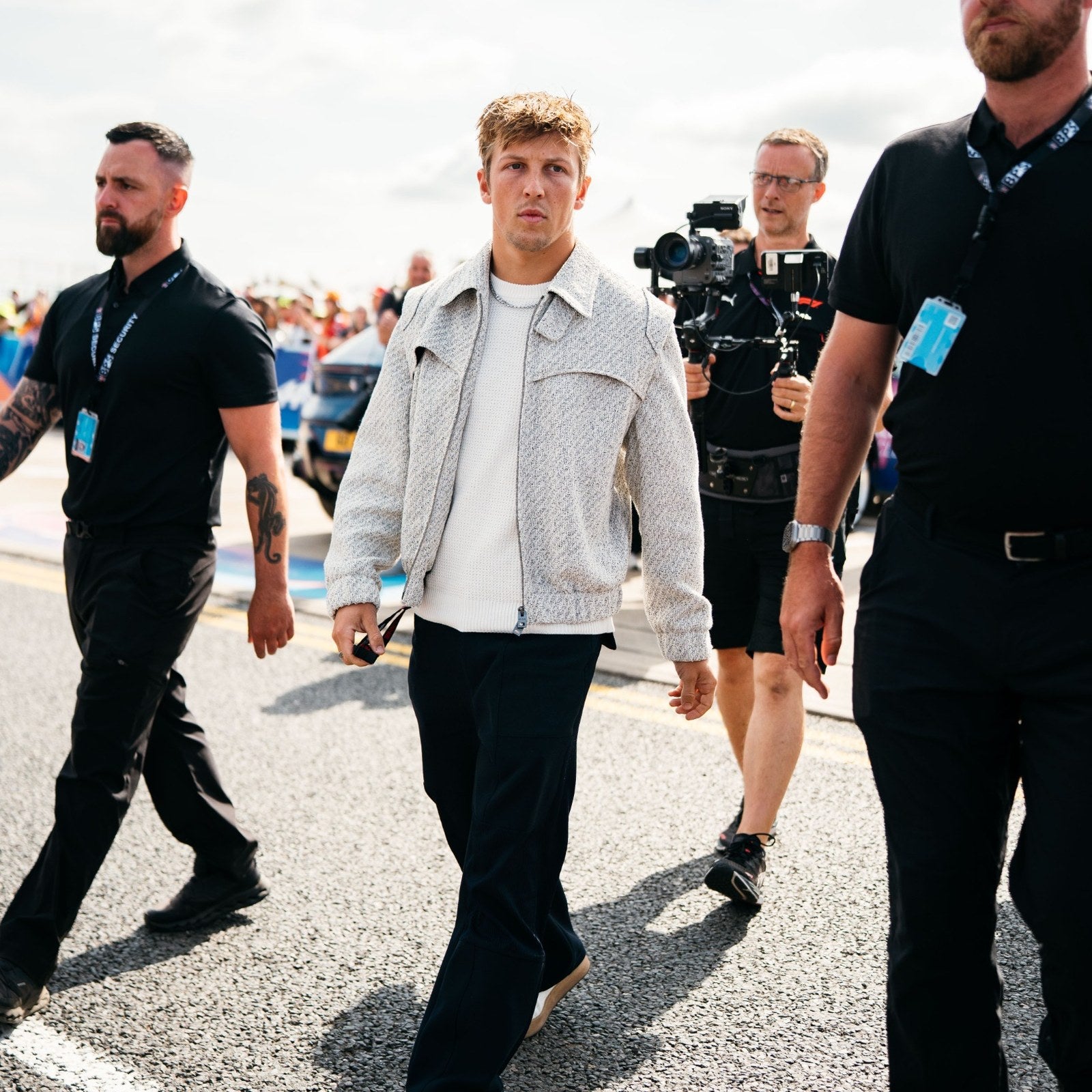 The Silverstone Auction LOT 023 - Liam Lawson Custom HUGO x VCARB Outfit by Oliver Kearney – Silverstone GP