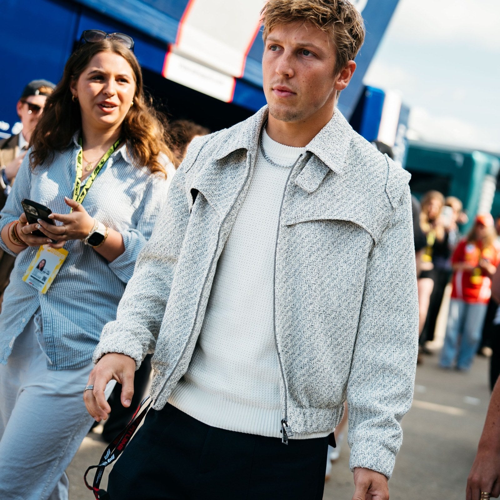 The Silverstone Auction LOT 023 - Liam Lawson Custom HUGO x VCARB Outfit by Oliver Kearney – Silverstone GP