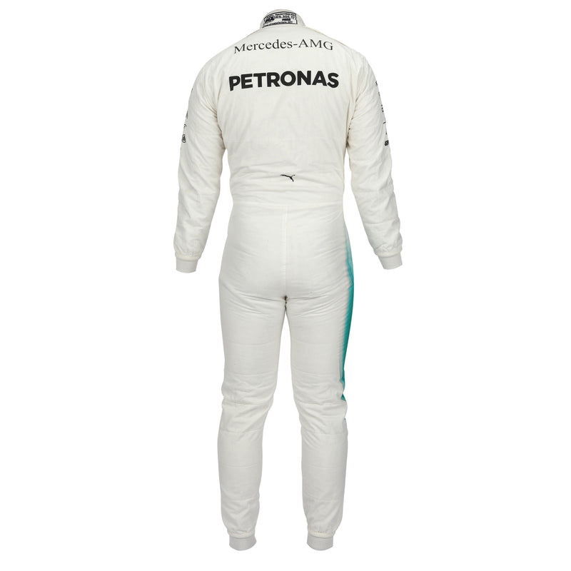 Mercedes Formula 1 Team Valtteri Bottas 2017 Australian GP used race suit collector display