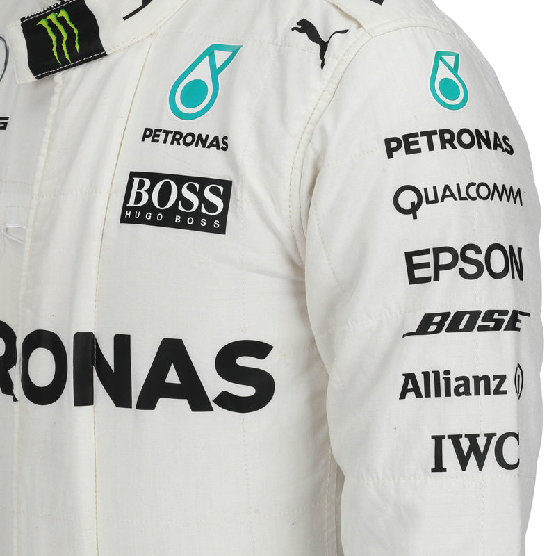 Mercedes AMG Petronas F1 Team Valtteri Bottas 2017 Grand Prix used race suit authentic memorabilia