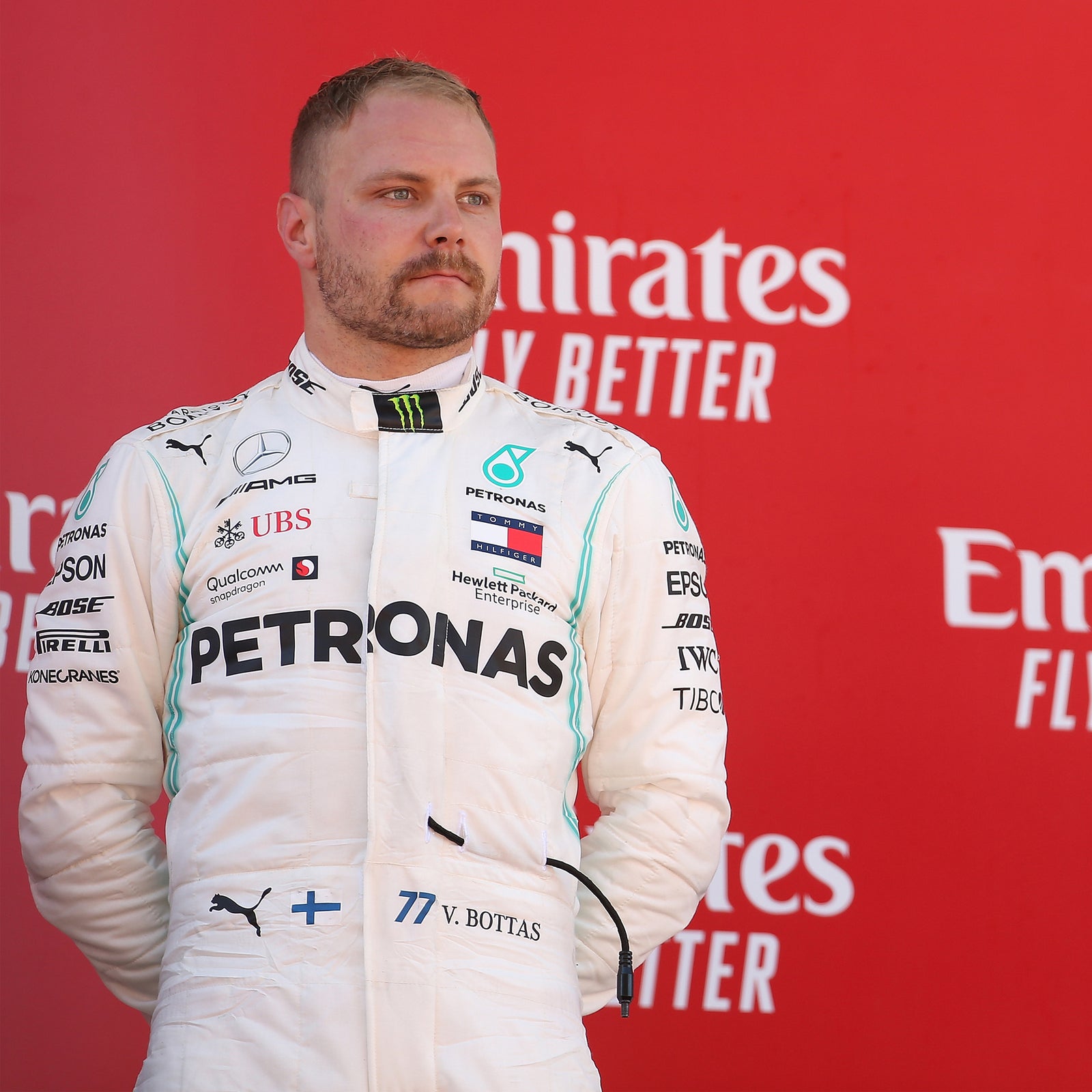 Auction LOT 063 - Valtteri Bottas Mercedes AMG Petronas 2019 Race Suit - Spanish GP