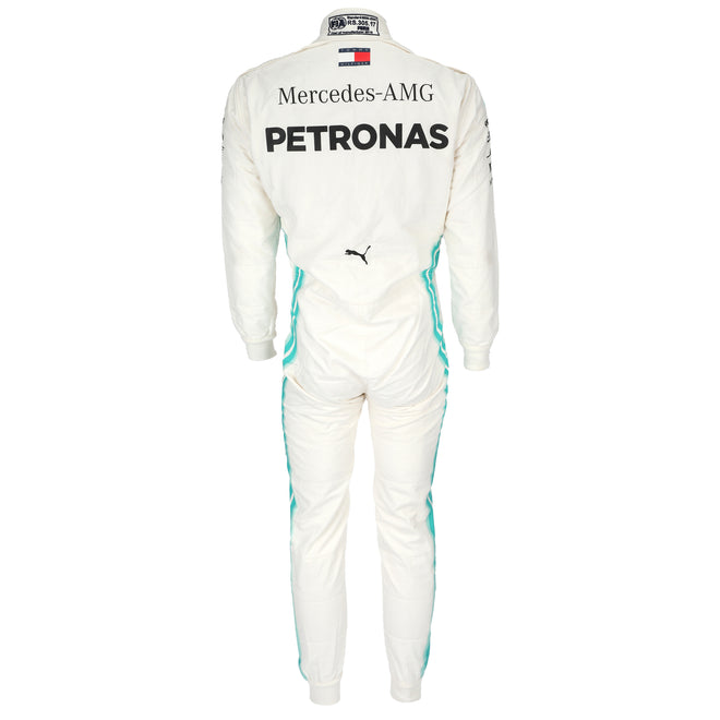 Mercedes Formula 1 Team Valtteri Bottas 2019 Azerbaijan Grand Prix race suit collector display