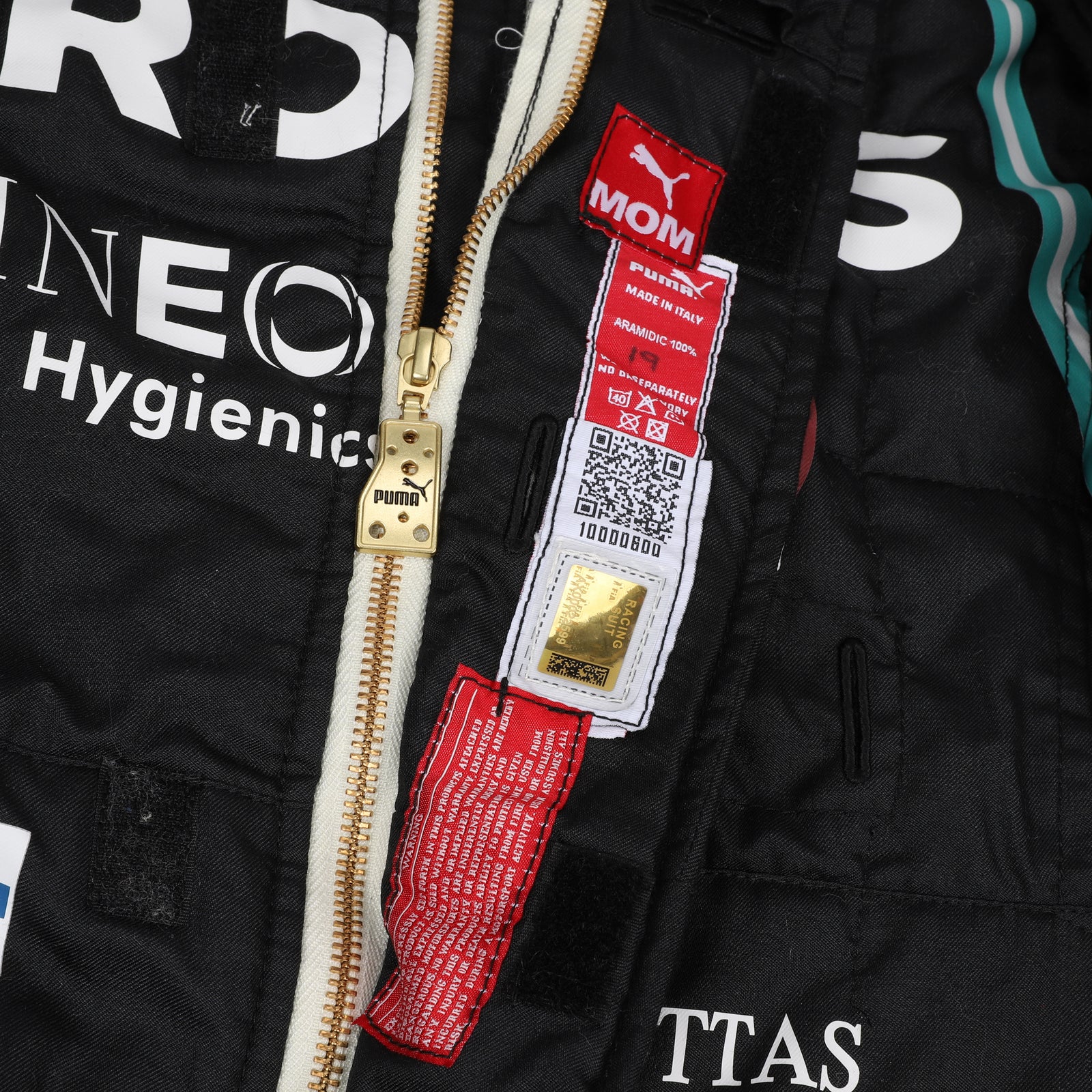 The Silverstone Auction LOT 006 - Valtteri Bottas 2020 Race Weekend Used Suit - 70th Anniversary GP