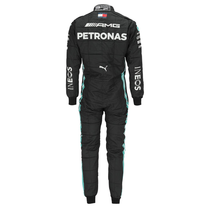 The Austin Auction LOT 003 - Valtteri Bottas 2021 Race Weekend Used Mercedes-AMG Petronas F1 Team Race Suit - Imola