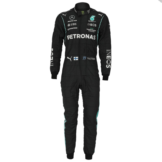Mercedes AMG Petronas F1 Team season used race suit Valtteri Bottas 2021 motorsport memorabilia