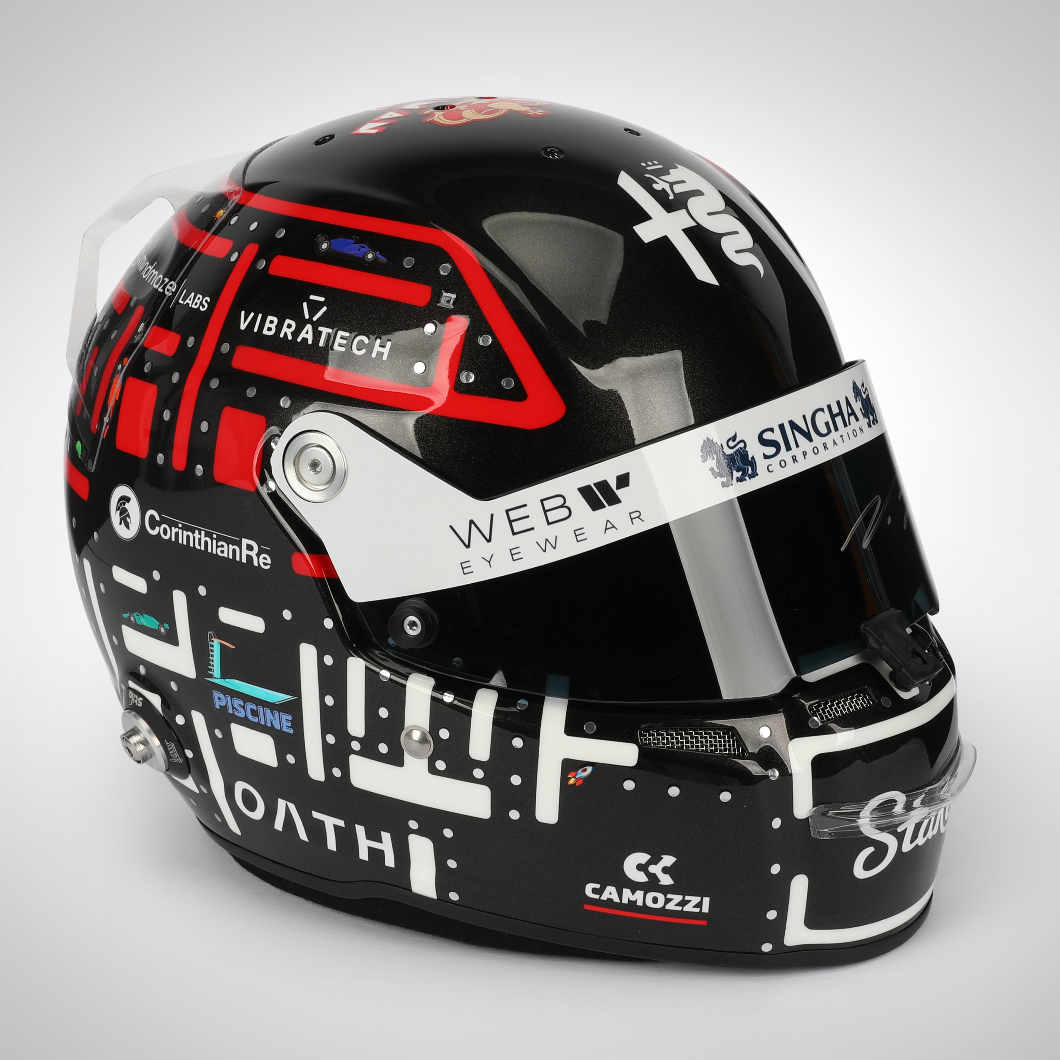 Valtteri Bottas Signed 2023 Replica Helmet - Monaco GP