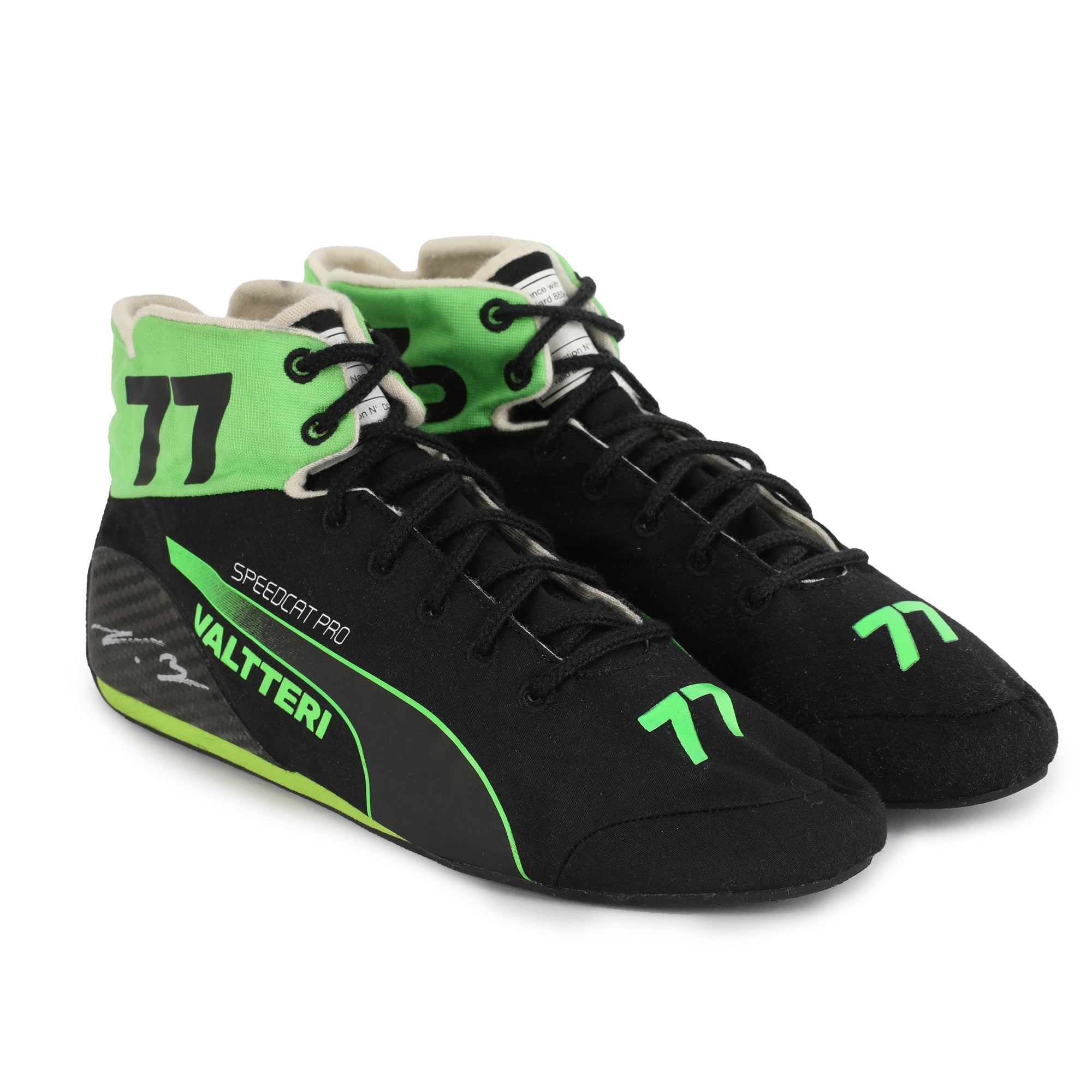 Valtteri Bottas Signed Race Used Boots – 2024 Season