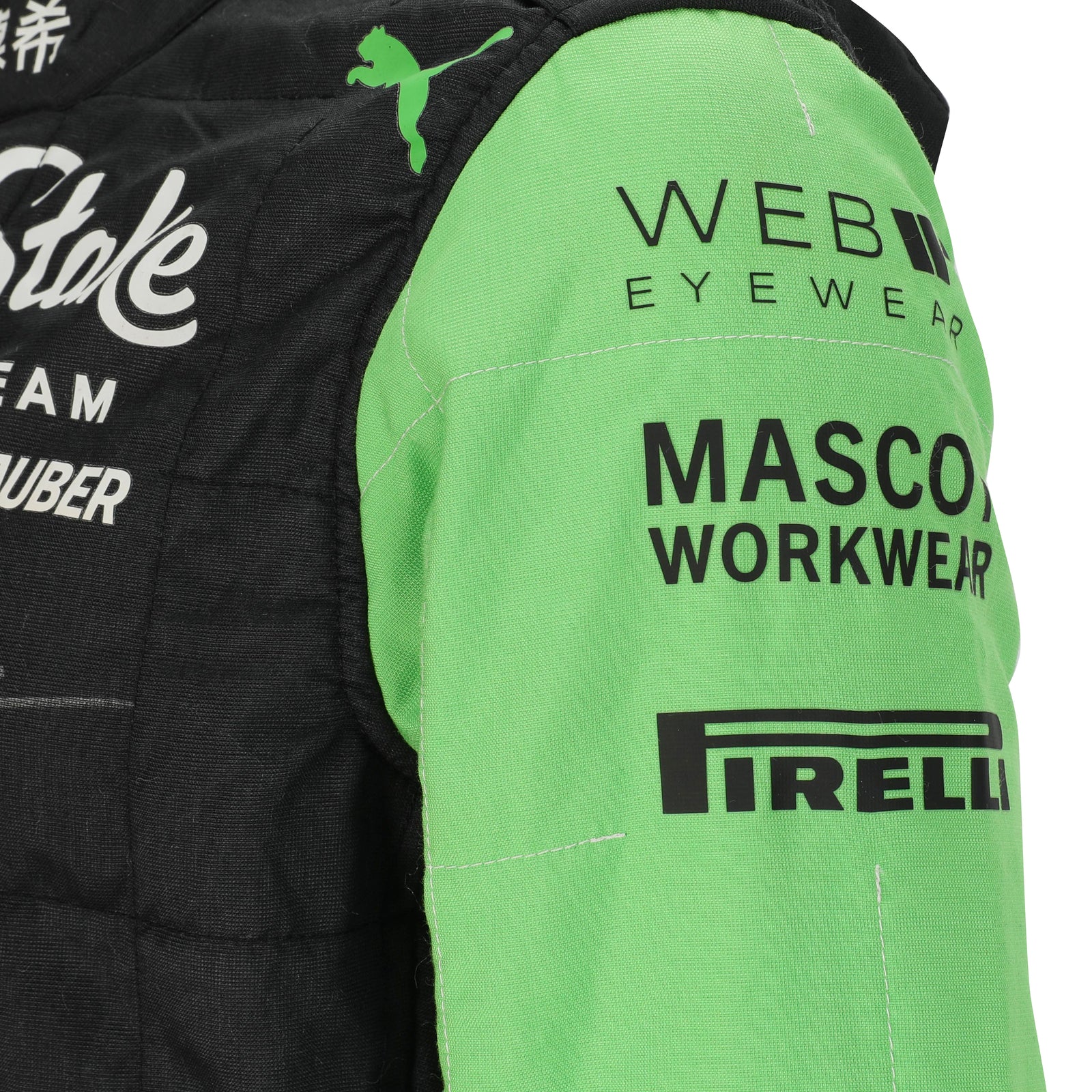 The Silverstone Auction LOT 010 - Valtteri Bottas Signed 2024 Stake F1 Team Kick Sauber Grand Prix Used Race Suit - British GP