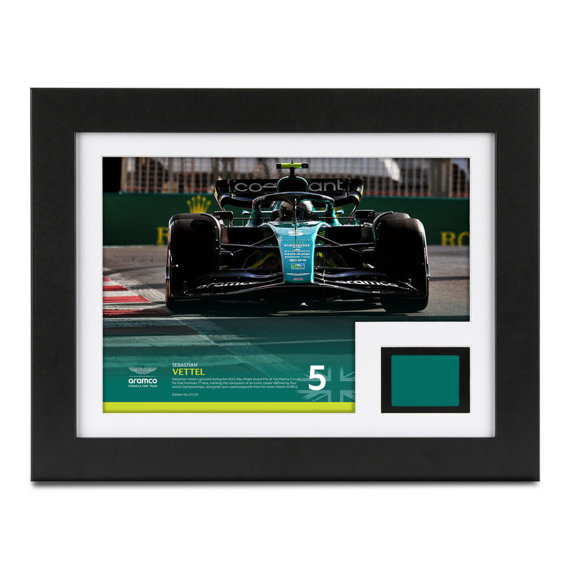 Limited-Edition Sebastian Vettel 2022 Bodywork & Photo - Abu Dhabi