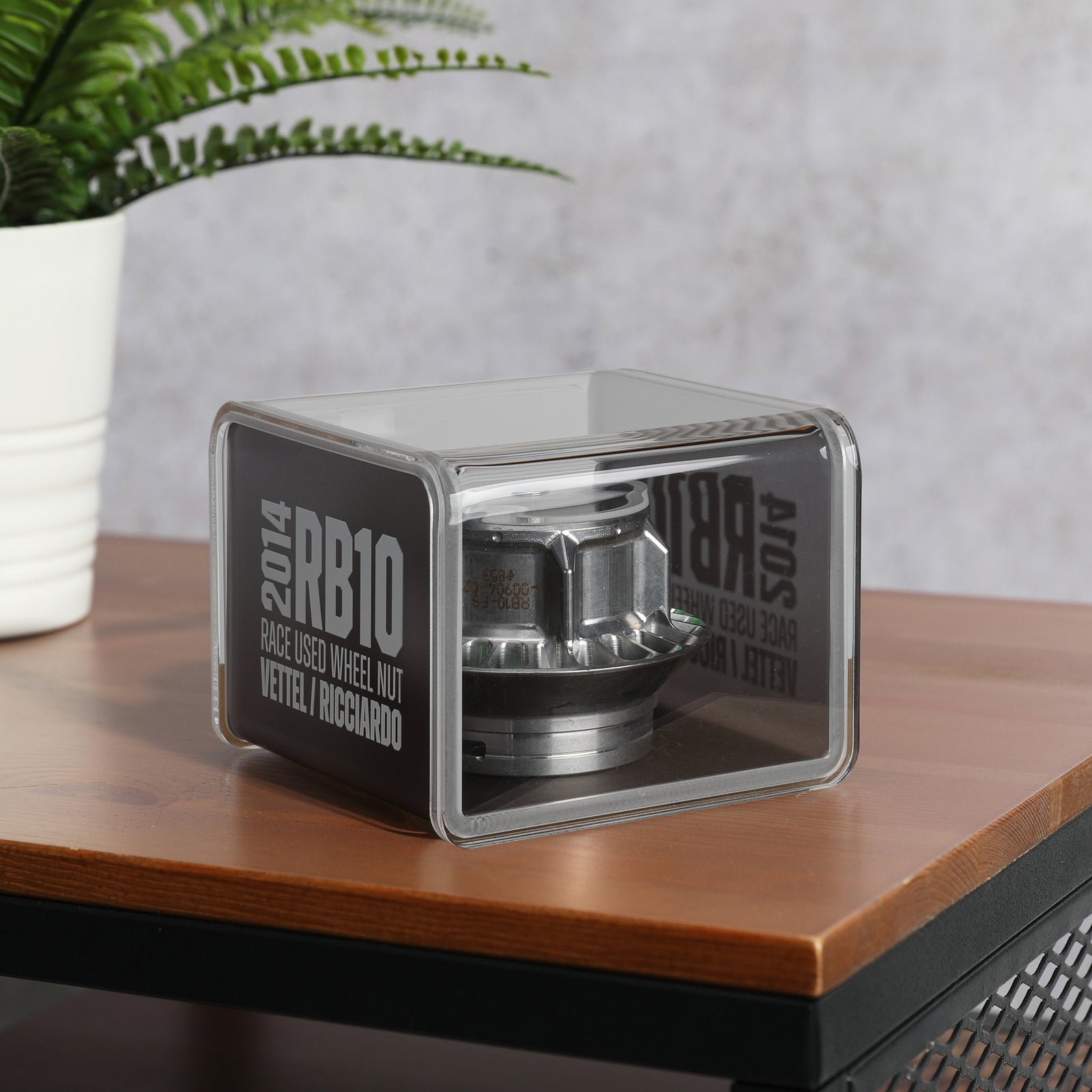 Red Bull Racing 2014 RB10 Grand Prix Used Wheel Nut in Display Case
