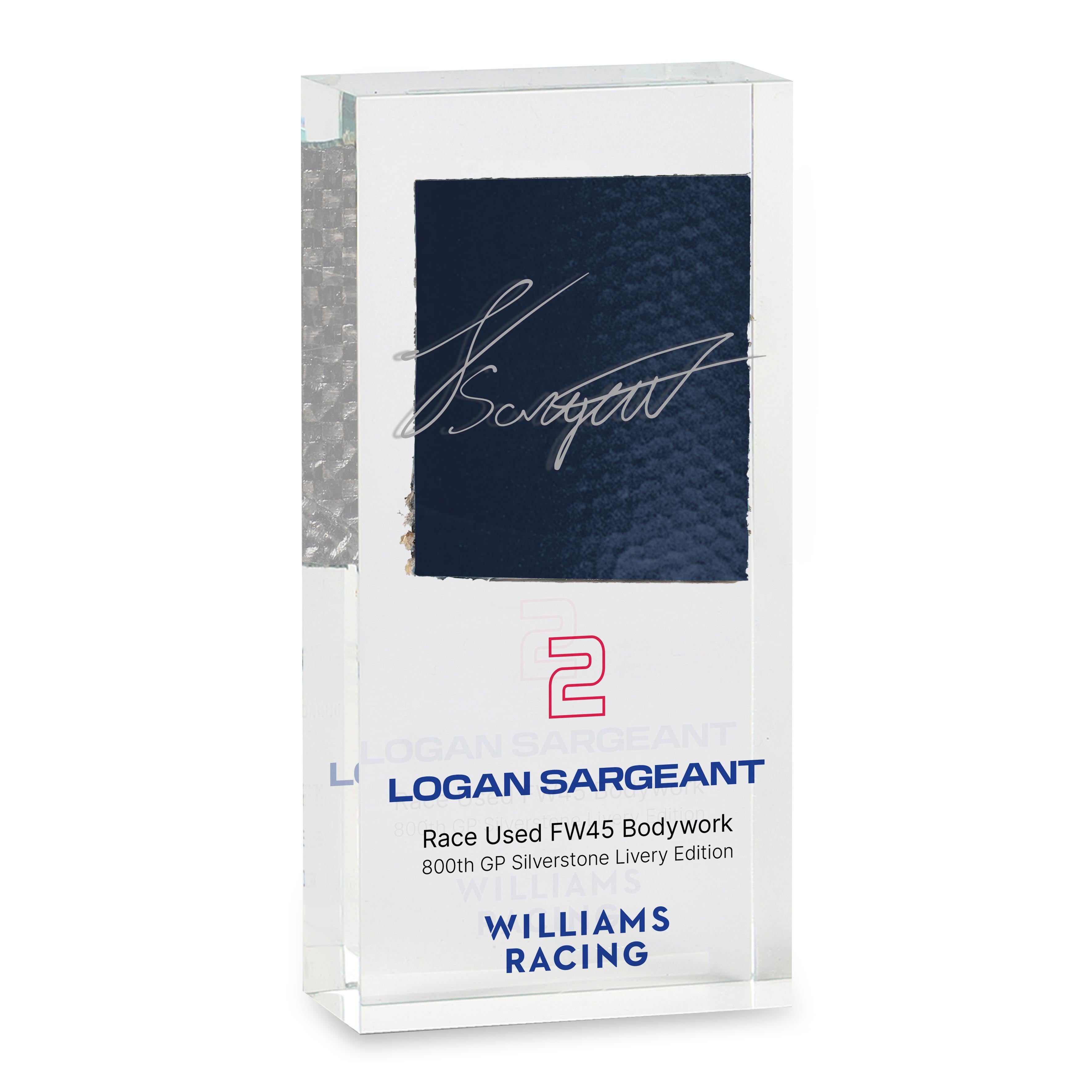 Logan Sargeant 2023 ‘Williams’ 800th Grand Prix’ Bodywork In Acrylic