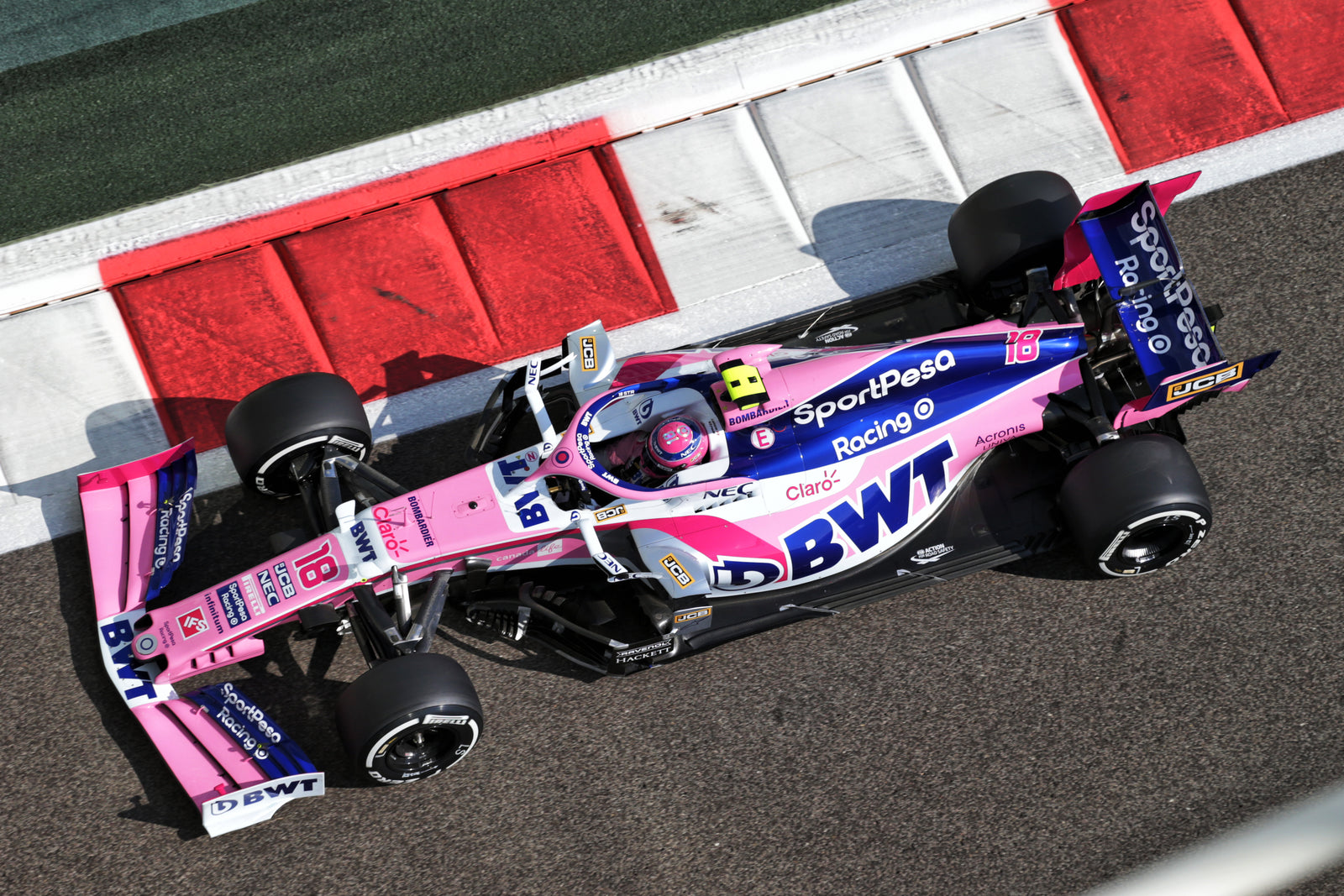 LOT 513 - Lance Stroll 2019 Racing Point Helmet