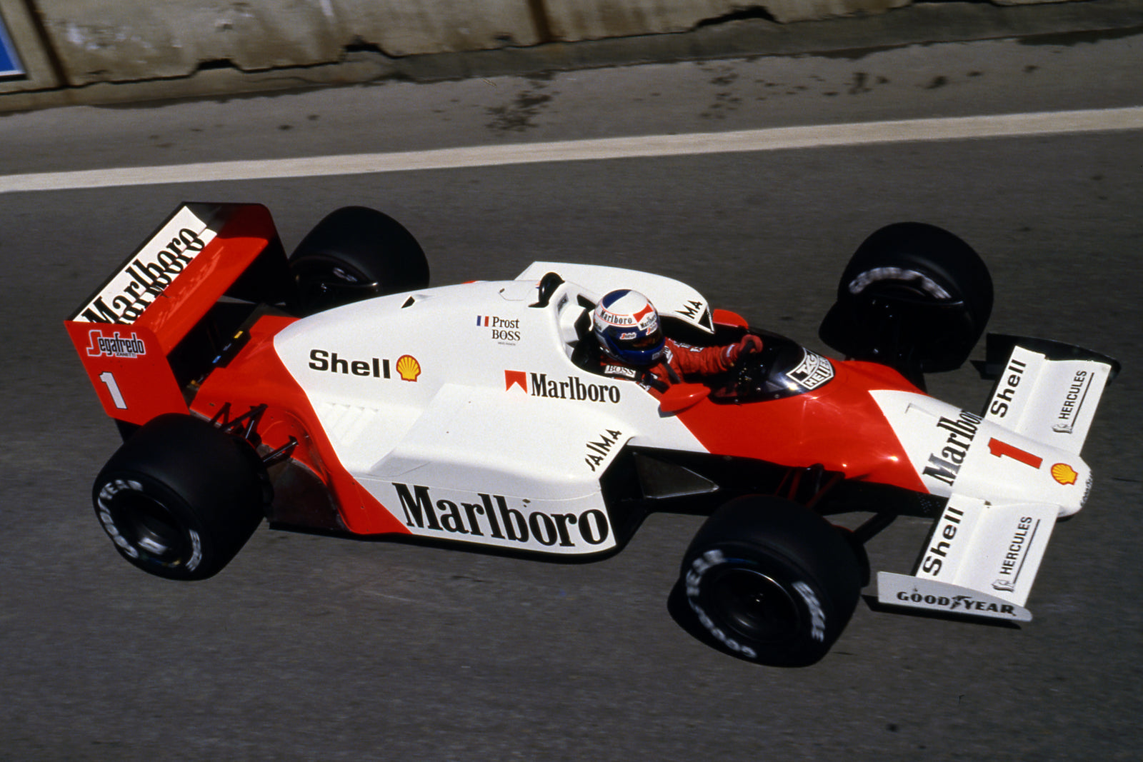 LOT 038 - Alain Prost 1986 McLaren MP4/2C Race Used Front Wing Right Endplate