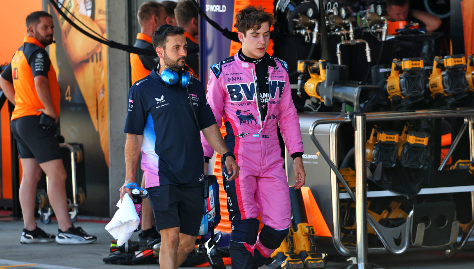 LOT 527 - Franco Colapinto Signed 2025 Alpine F1 Racewear Bundle - Austrian GP Used