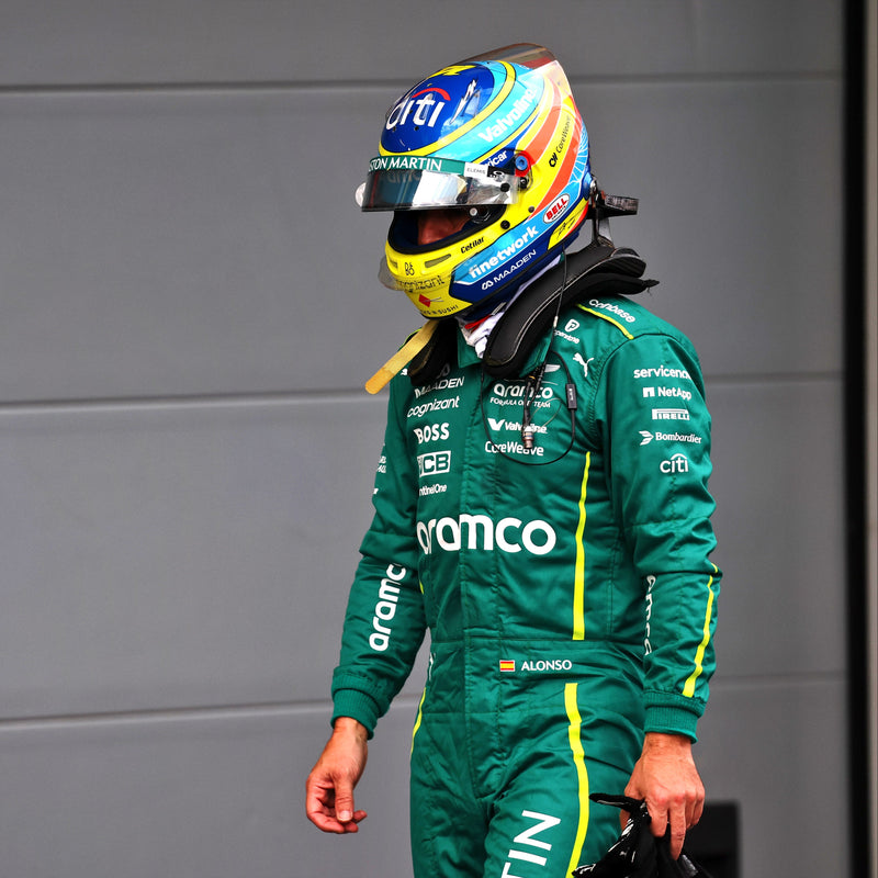 Fernando Alonso 2025 Grand Prix Used Aston Martin Aramco F1 ® Team Race suit