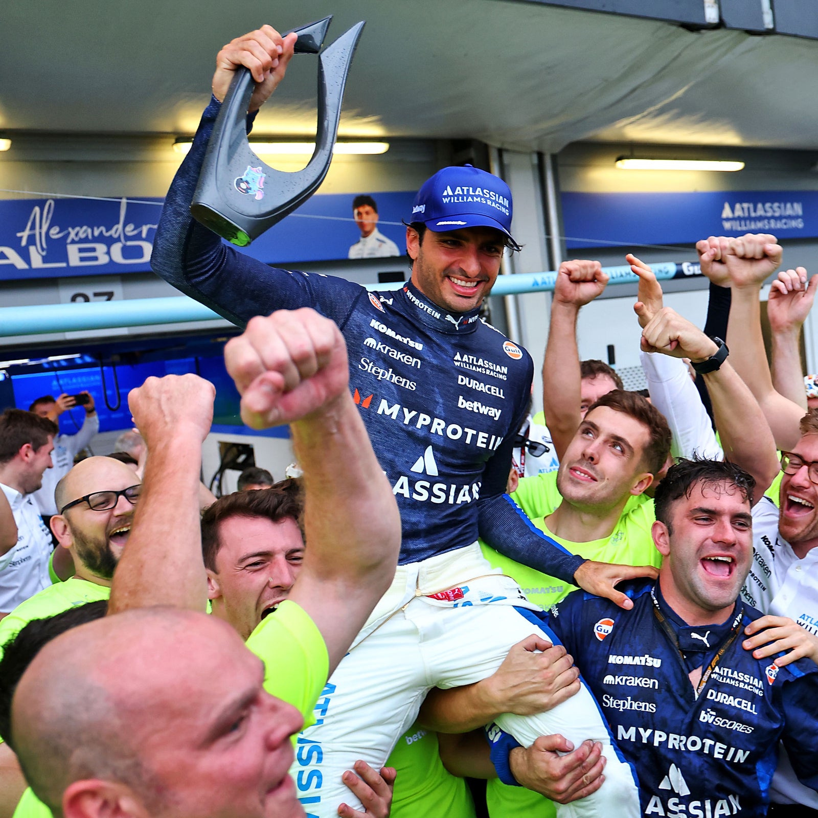 Season Launch LOT 010 - Carlos Sainz 2025 Williams FW47 Show Car - Azerbaijan GP