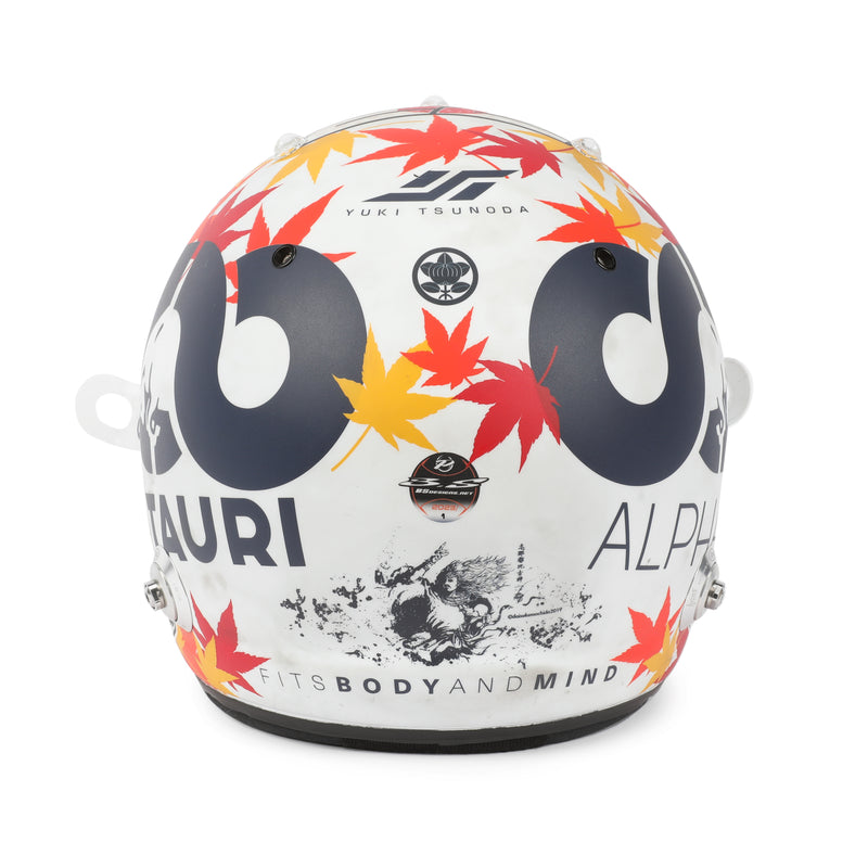 Yuki Tsunoda 2023 AlphaTauri Race Worn Helmet - Bahrain GP