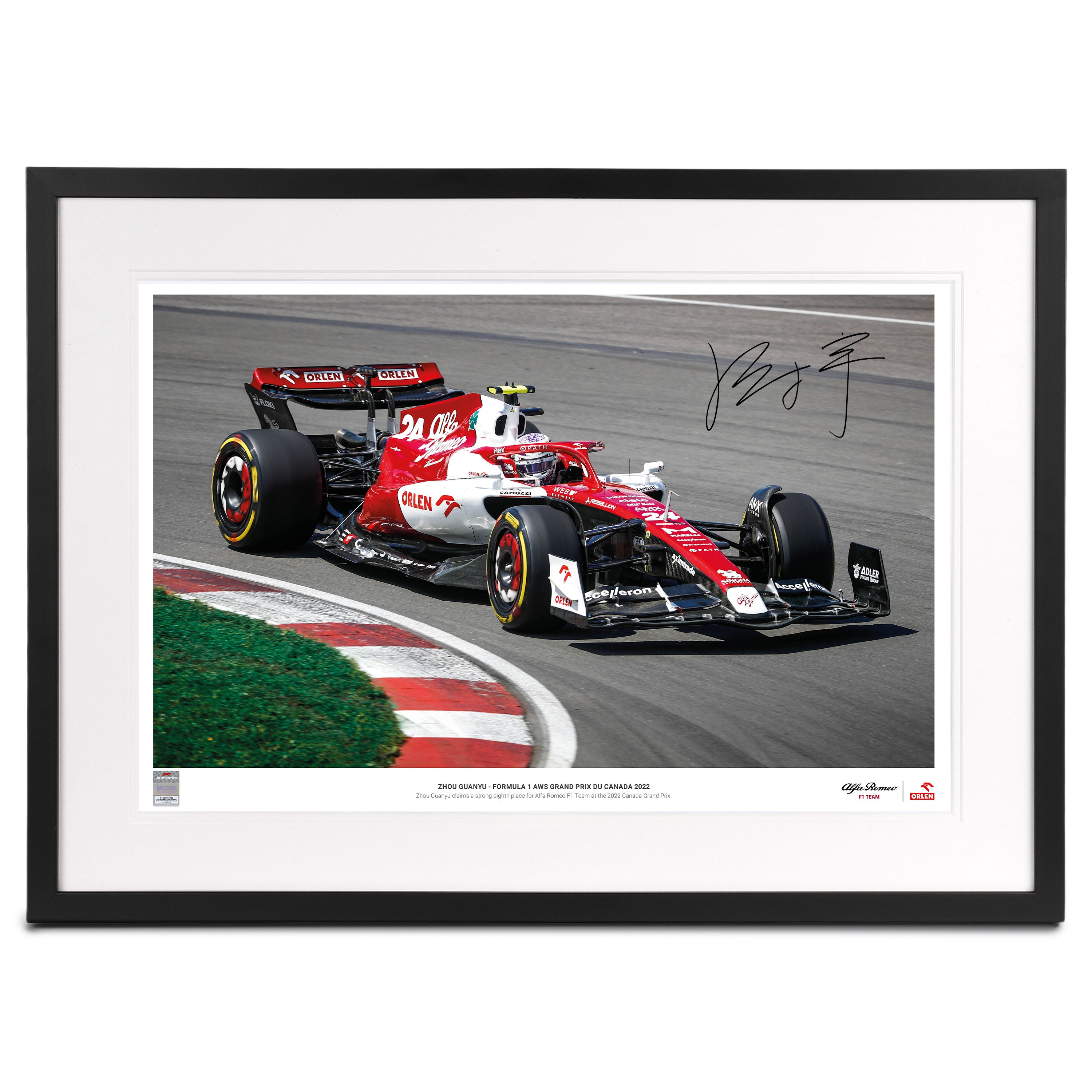 Zhou Guanyu 2022 Signed Photo - Canadian GP