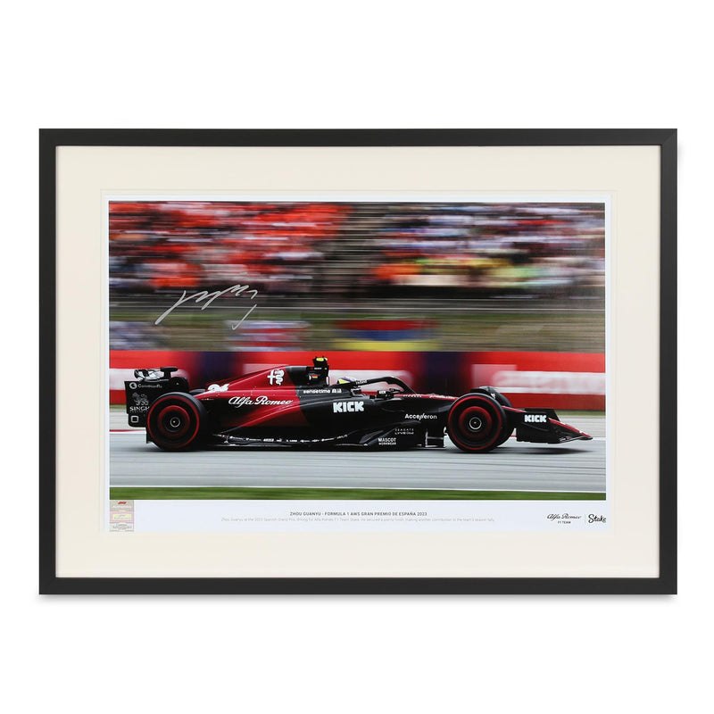 LOT 200 - Zhou Guanyu 2023 Signed Photo - Spanish GP