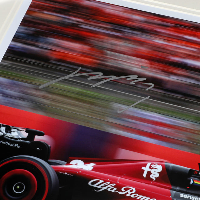 LOT 057 - Zhou Guanyu 2023 Signed Photo - Spanish GP
