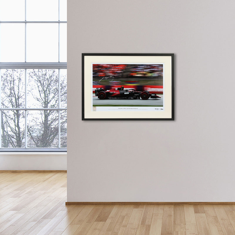 LOT 200 - Zhou Guanyu 2023 Signed Photo - Spanish GP