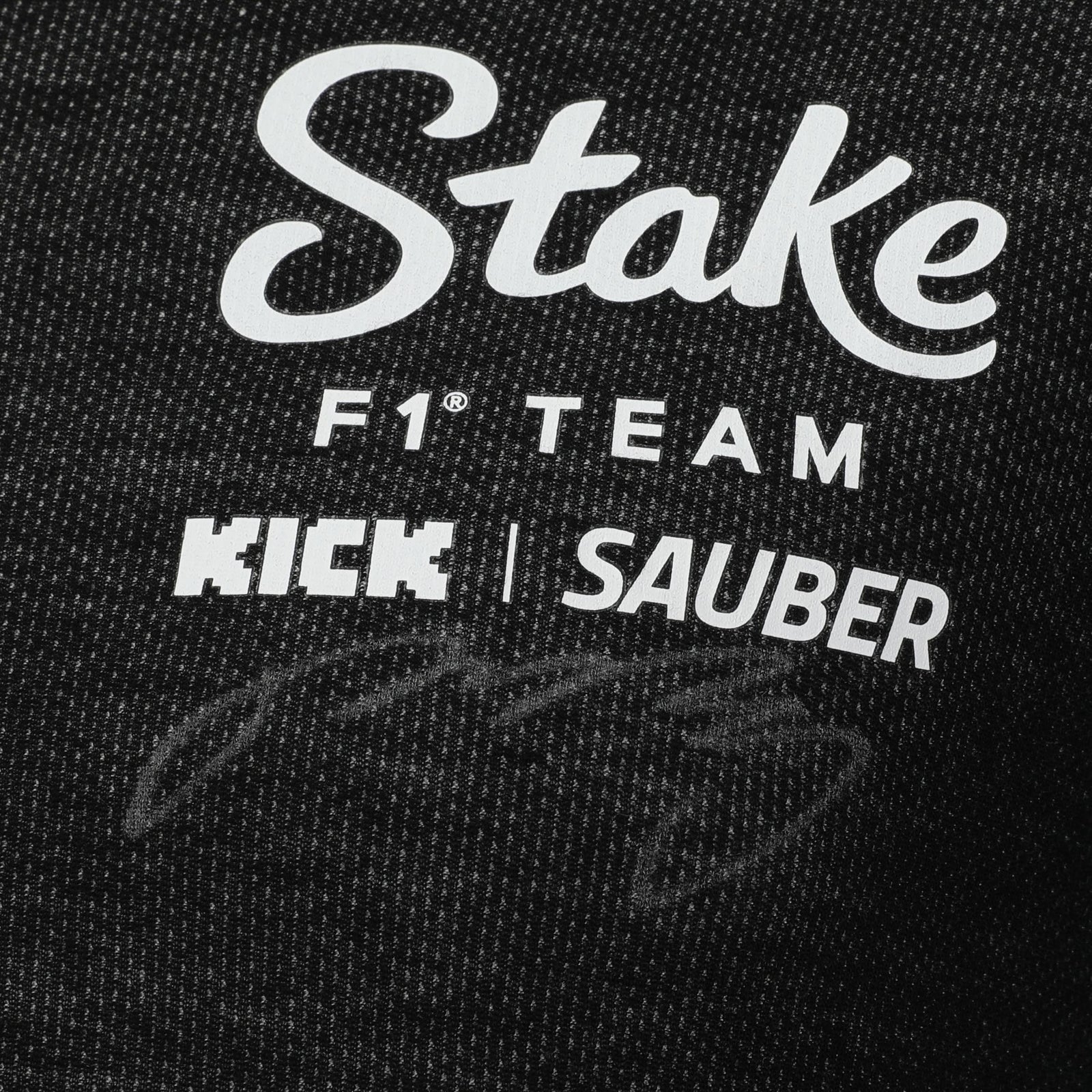 LOT 622 - Guanyu Zhou Signed 2024 Race Grand Prix Used Stake F1 Team Kick Sauber Nomex