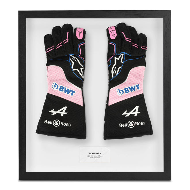 The Austin Auction LOT 037 - Pierre Gasly 2023 BWT Alpine F1 Team Race Used Gloves