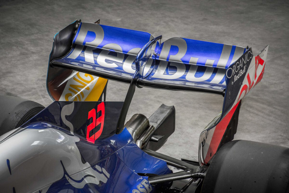 Toro Rosso STR14-04 2019 rolling chassis with P2 finish, authentic Formula 1 engineering collectible and premium display piece