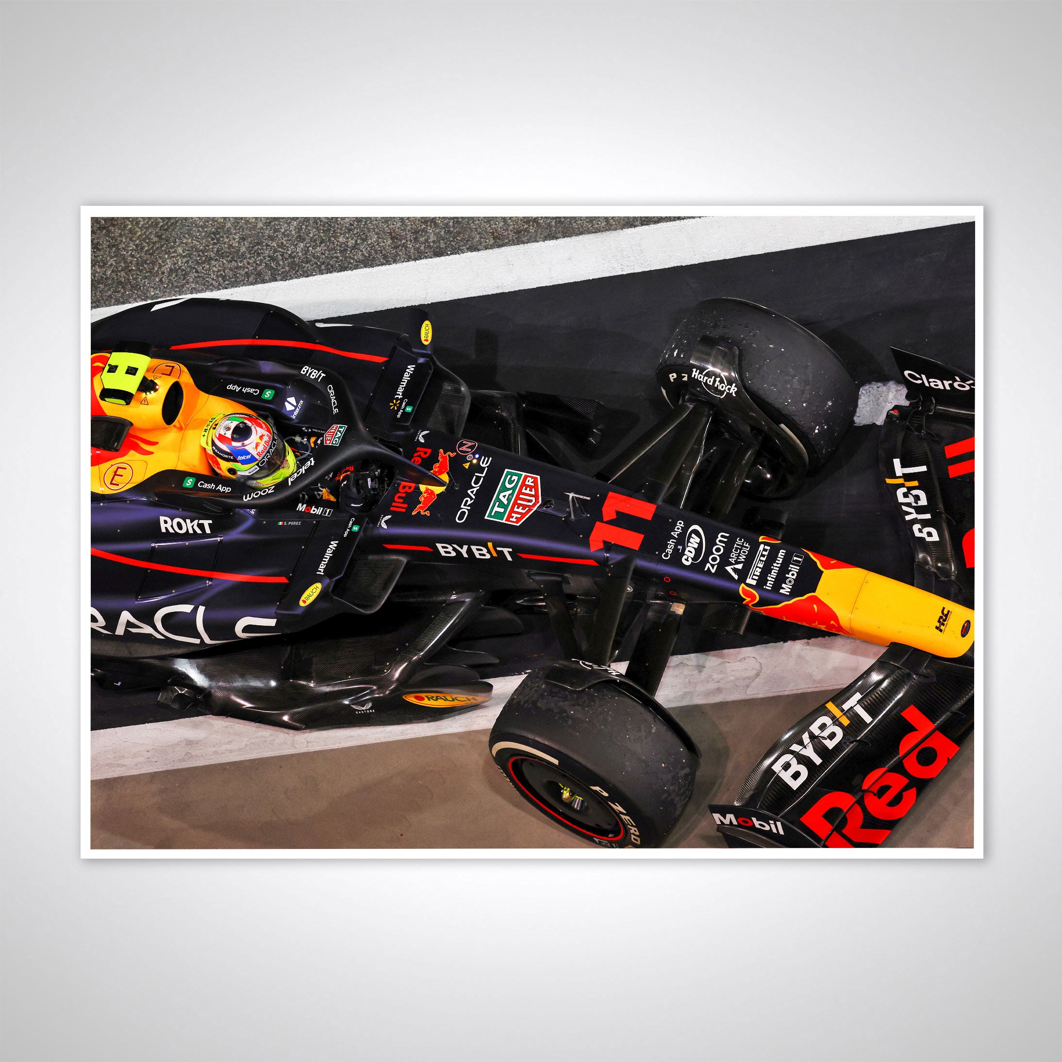Sergio Pérez 2023 James Moy Print – Bahrain GP