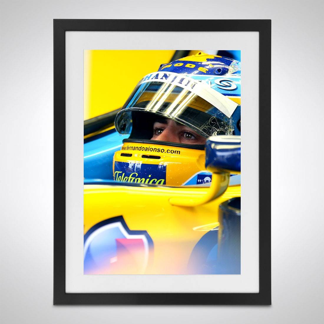 Fernando Alonso 2006 'Win' Print -  Japanese GP