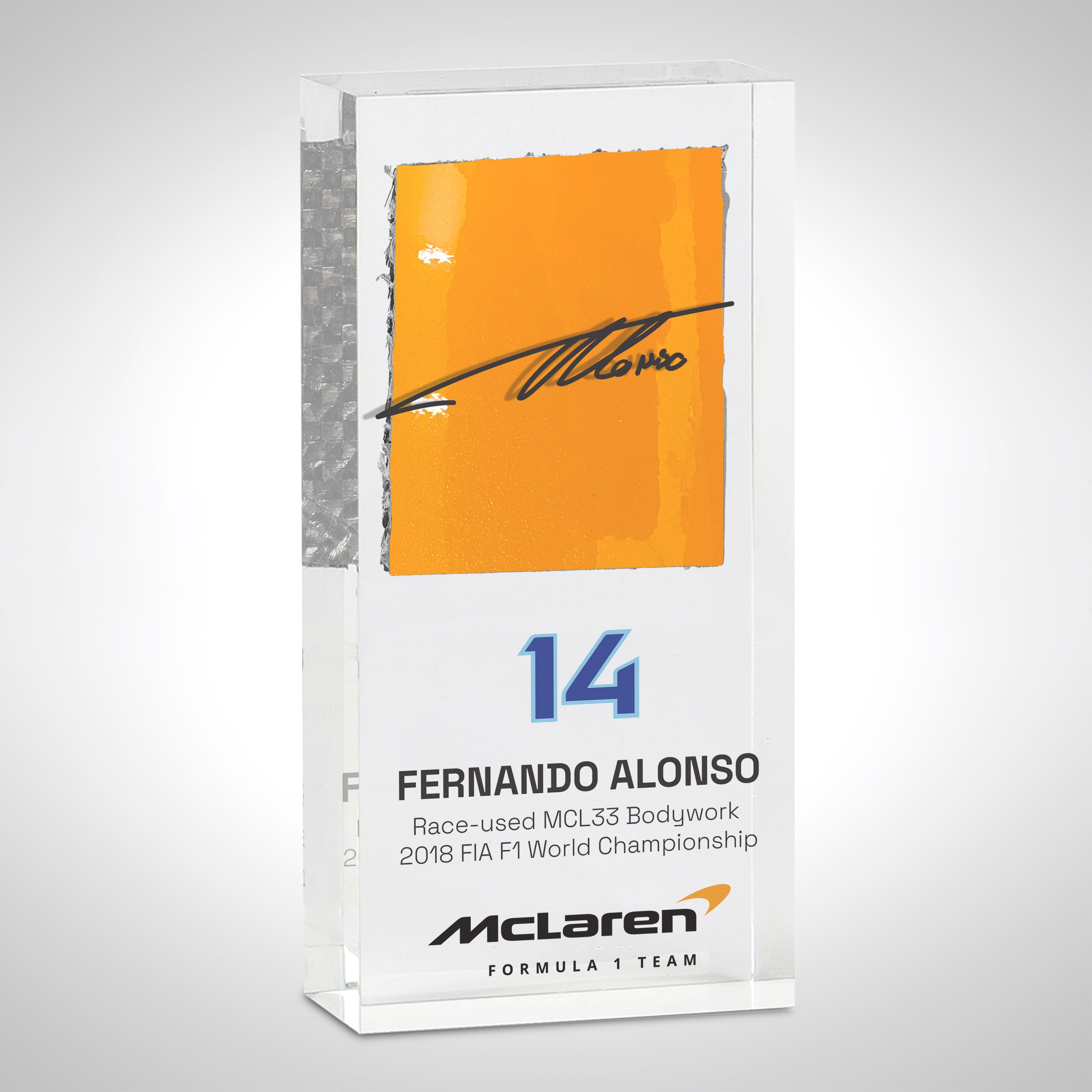Fernando Alonso 2018 Bodywork in Acrylic
