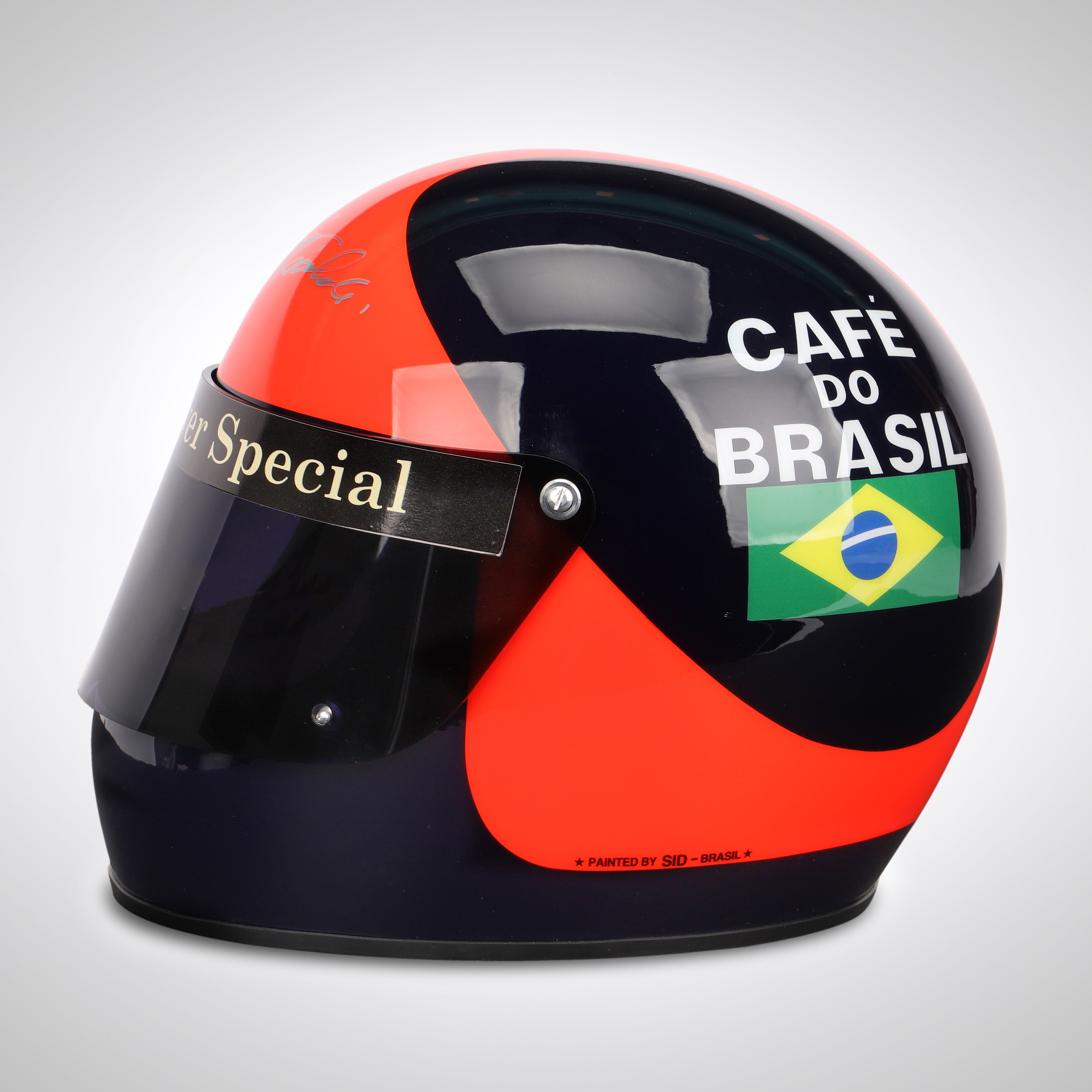 Emerson Fittipaldi 1972 Signed Replica Helmet