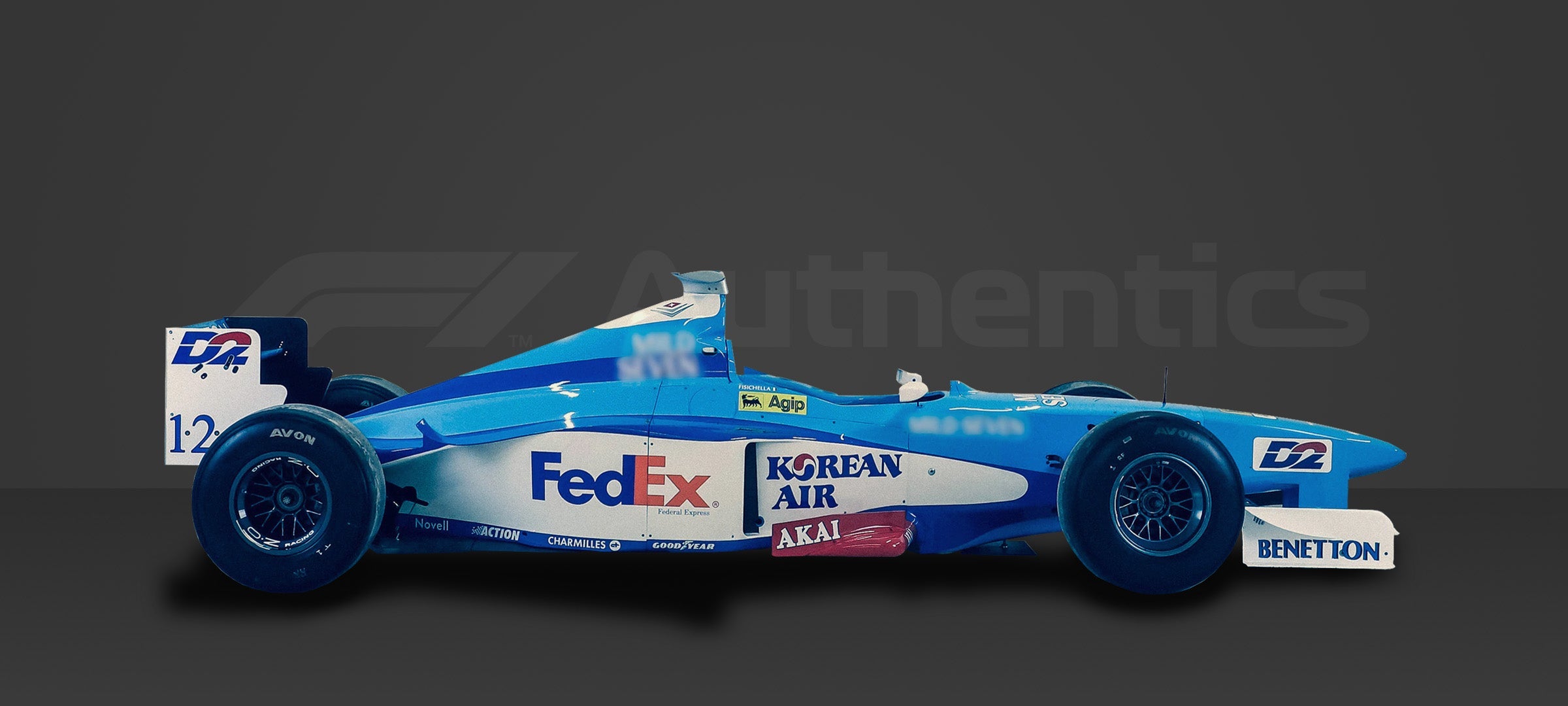 1998 Benetton B198 Official Running Race Car