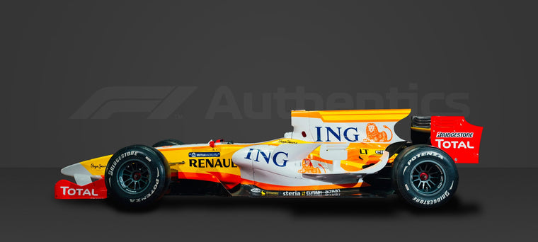 Renault R29 2009 full-size Formula 1 show car, premium exhibition display vehicle and collector centrepiece inspired by the 2009 Renault F1 Team challenger