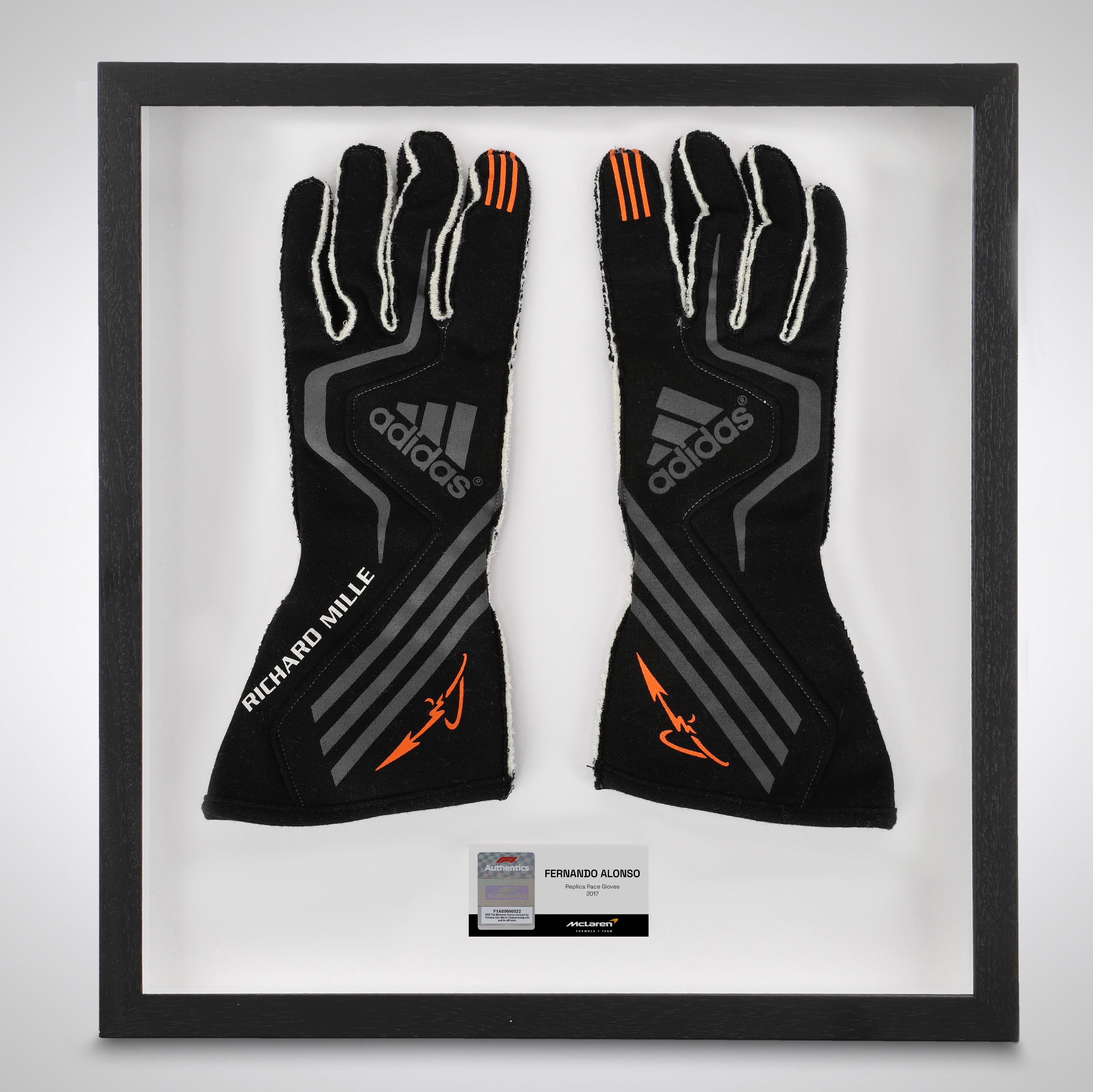 Fernando Alonso 2017 Replica McLaren F1 Team Race Gloves