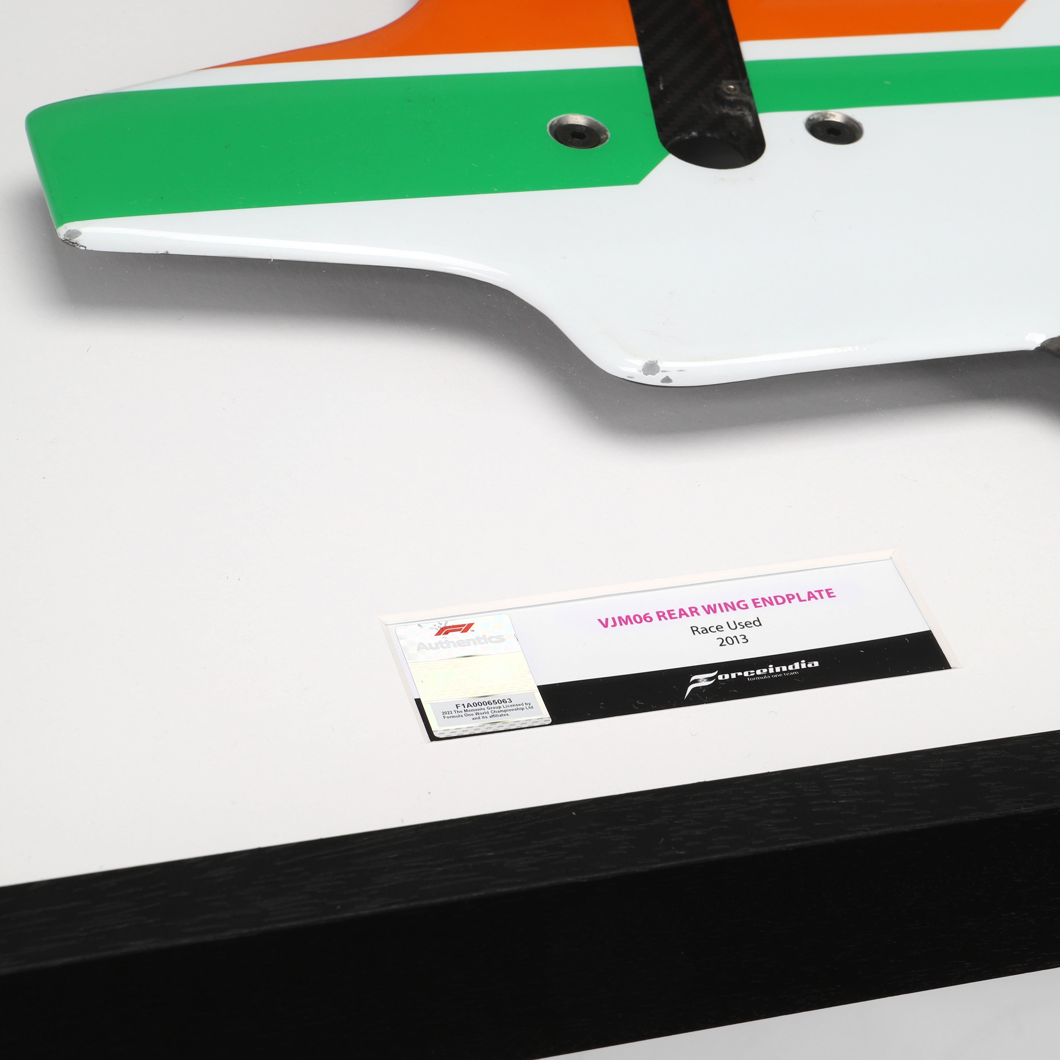 Sahara Force India 2013 Left-Hand Rear Wing Endplate