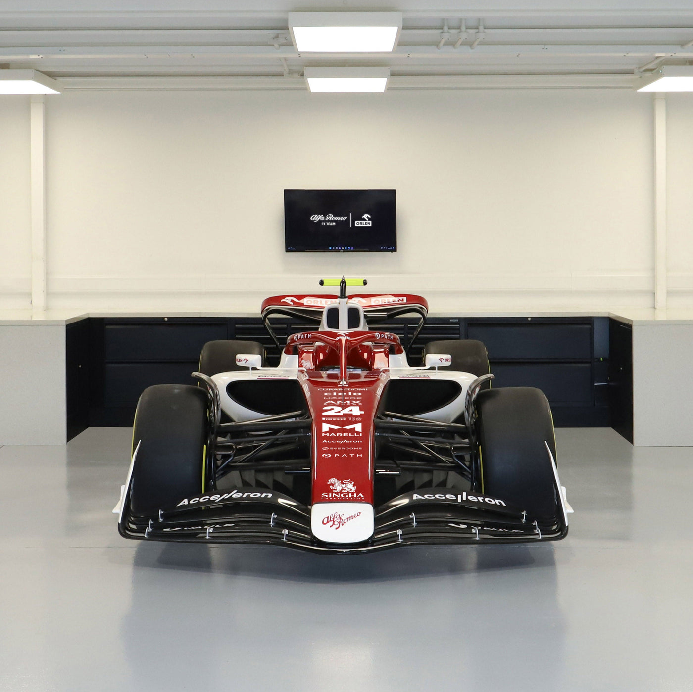 2022 Alfa Romeo F1 Team ORLEN Official Show Car - Azerbaijan GP Livery