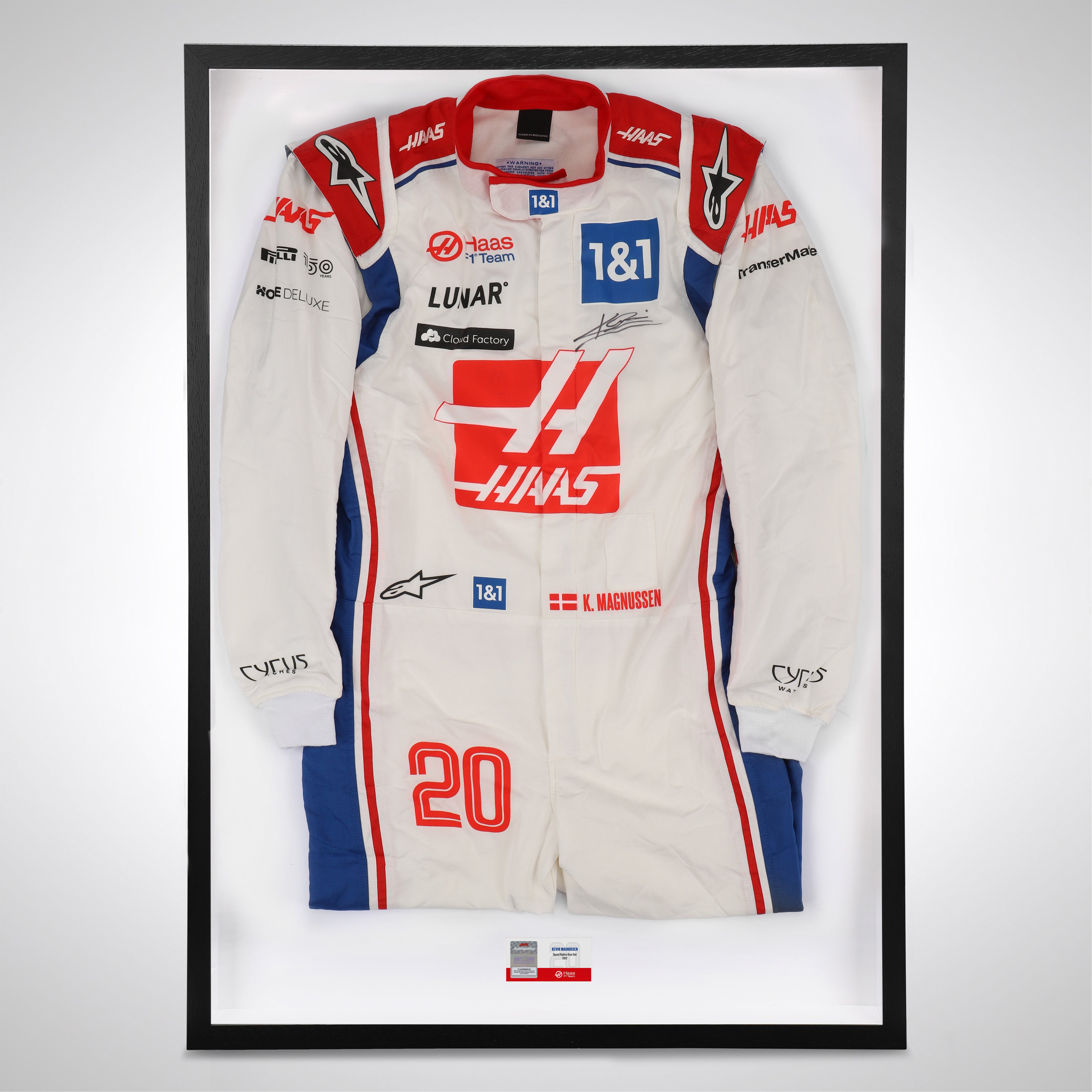 Kevin Magnussen 2022 Signed Replica Haas F1 Team Race Suit