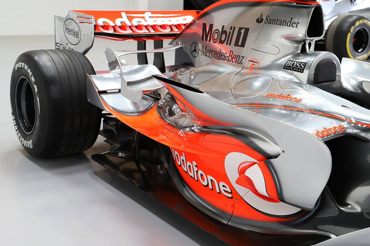 McLaren MP4-22 2007 full-size Formula 1 show car, premium exhibition display vehicle and collector centrepiece inspired by the iconic 2007 season