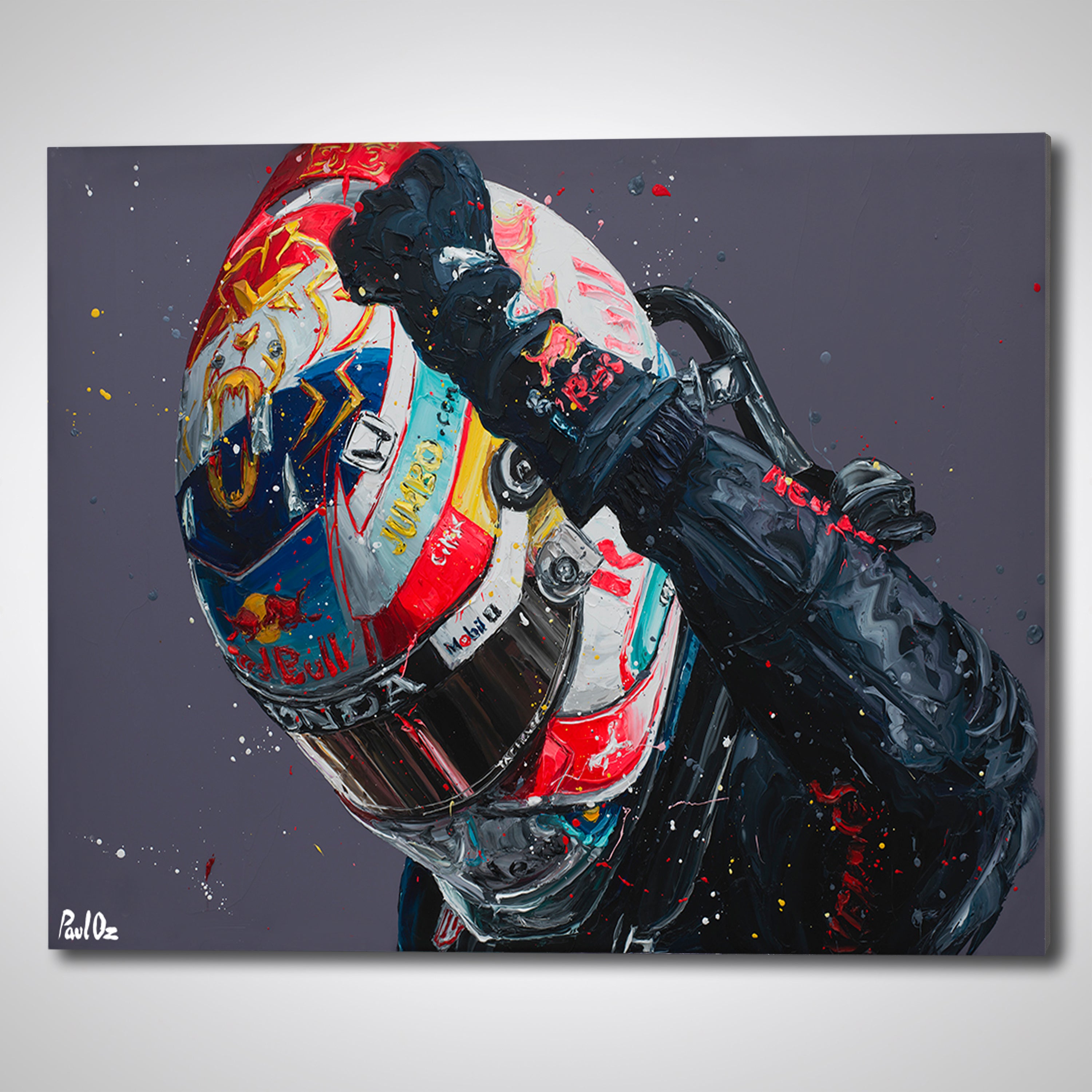 Max Verstappen 2021 Dutch Grand Prix 'Win' Hand Embellished Canvas - Paul Oz