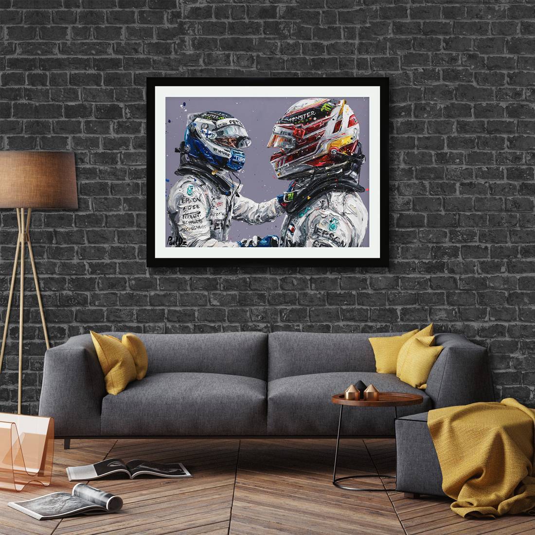 Lewis Hamilton & Valtteri Bottas Artwork - Paul Oz