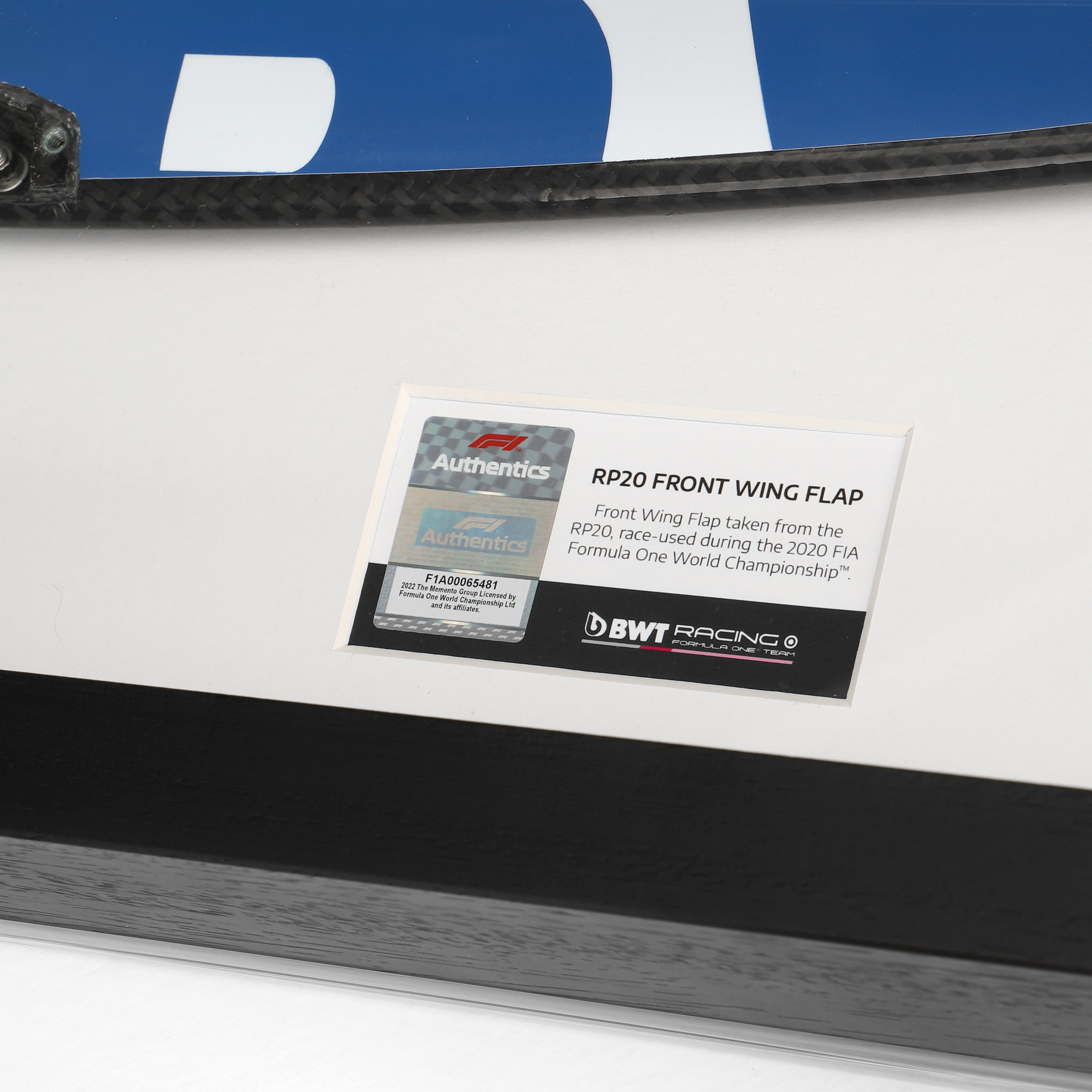 BWT Racing Point F1 Team 2020 RP20 Left-Hand Front Wing Flap