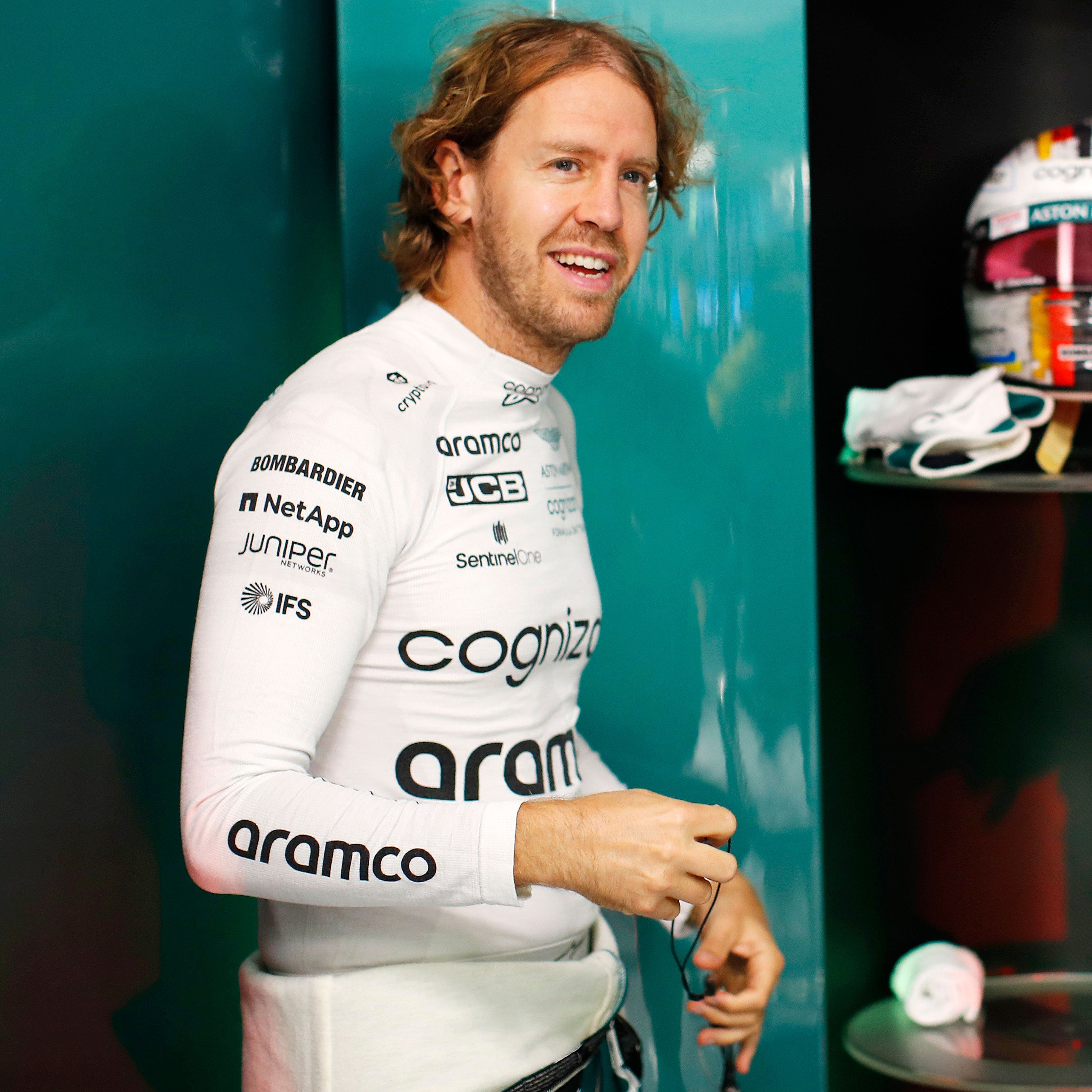 Sebastian Vettel 2022 Replica Aston Martin Aramco Cognizant F1 Team Nomex Top